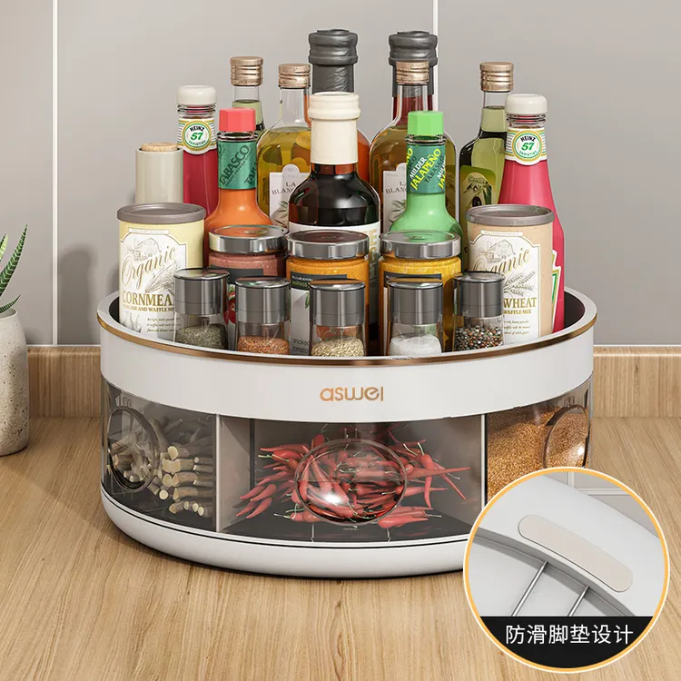 旋转调料置物架厨房台面多功能酱油瓶调味料调味品用品家用神器