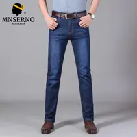 曼西尔奴男士棉质简约百搭牛仔裤411