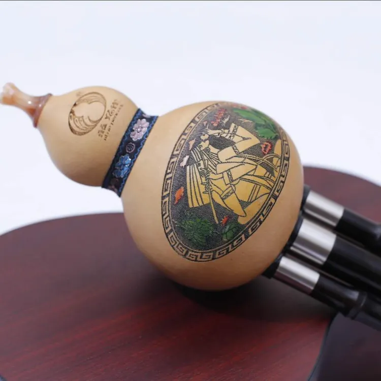 专业演奏录音级天然乌木可拆三音葫芦丝c调降b调 包邮