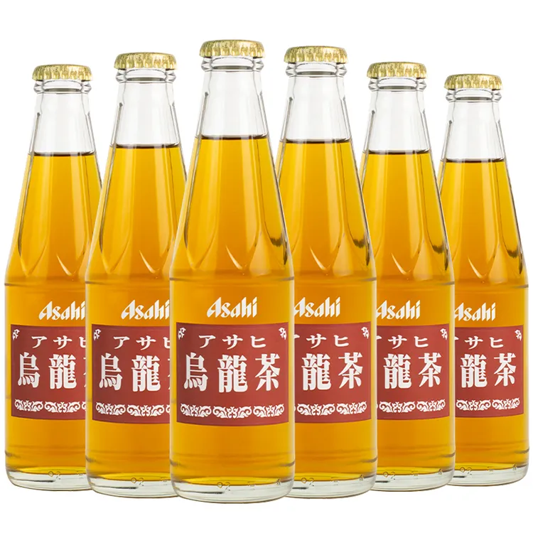 日本进口朝日茶饮料乌龙茶200ml/瓶玻璃瓶装饮品常温