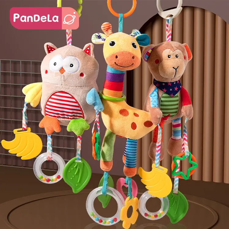 婴儿车玩具挂件宝宝床铃床头摇铃车载安全座椅安抚玩具推车挂件