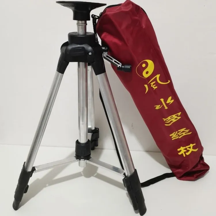 罗盘架三脚架支架专业罗经仗避无磁罗盘三角架带水平仪吸便携加厚