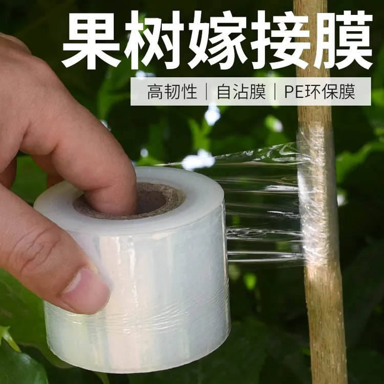 保联嫁接膜自粘式无需打结膜果树绑带包扎带缠绕膜免拆塑料PE苗木