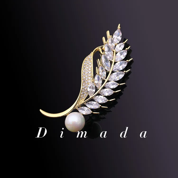 D.M.D/迪曼达 合金胸针 d211麦穗高级感新款胸针胸花别针高档轻奢
