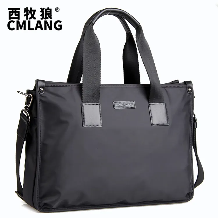 男商务轻便男士手提包休闲牛津布男包帆布电脑包男士包布包肩包