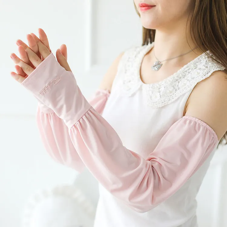 宽松版冰袖女新款户外骑车护臂套袖防晒袖套开车夏透气遮阳心馨秀