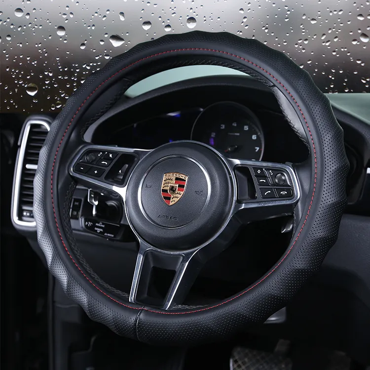 汽车把套皮方向盘套装饰四季通用夏季防滑吸汗透气男女款耐磨把套