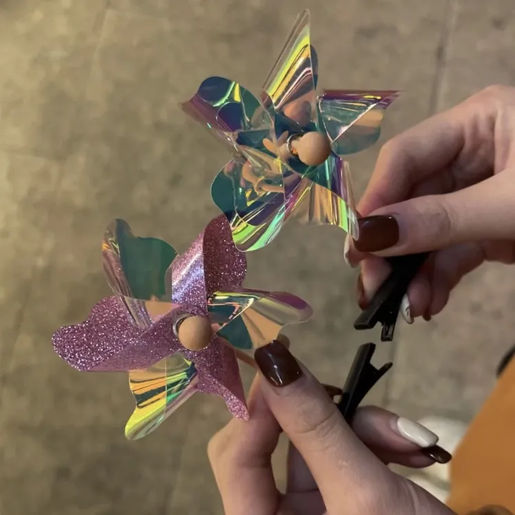 搞怪可爱风车发夹