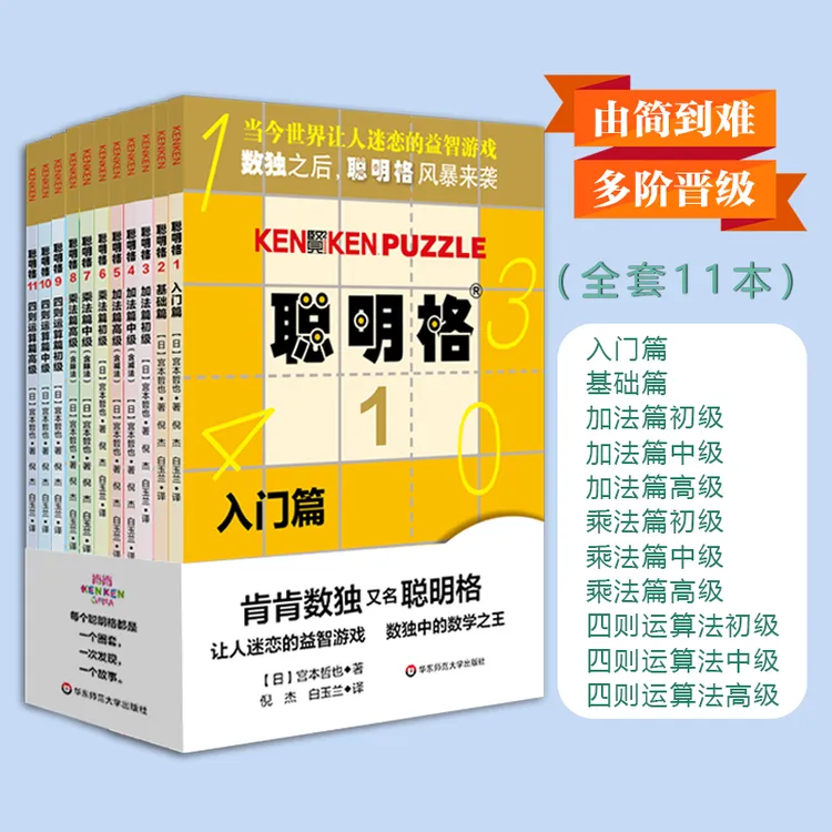聪明格 入门到高级 含四则运算的升级版数独 逻辑思维训练工具