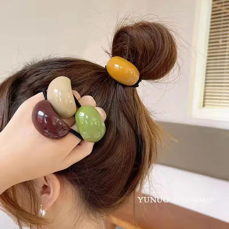 【5件套】韩国糖果色可爱头绳橡皮筋女扎头简约发圈马尾丸子发饰