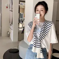 LoveislongLoveislong条纹成人披肩夏季百搭针织围巾外搭休闲