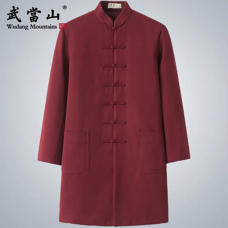 武當山太极服男女秋冬加厚清仓高档太极比赛表演服唐装加棉太极服