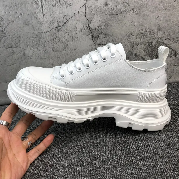 松糕鞋男春季新款潮鞋厚底老爹鞋低帮休闲增高小白鞋男
