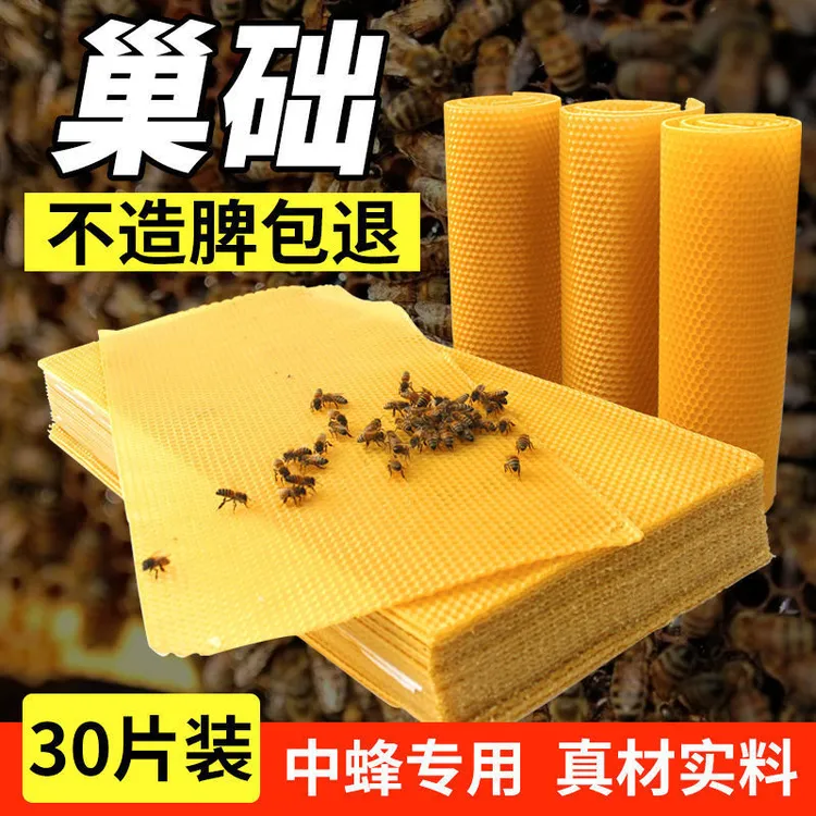 中蜂巢础片蜂巢脾高产蜜脾防止专用深房巢础中蜂蜂蜡土蜂养蜂巢皮