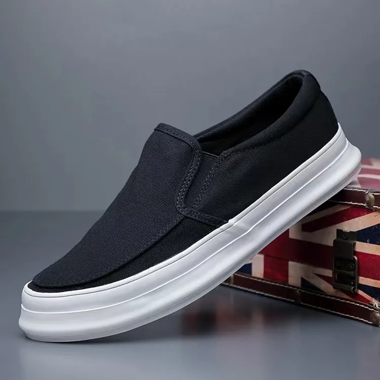 baoda/宝达春季男士透气一脚蹬不臭脚帆布鞋软底老北京布鞋#8083