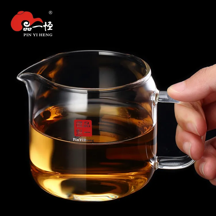 品一恒公道杯耐高温加厚分茶器茶海功夫茶具小号公道杯玻璃杯高档