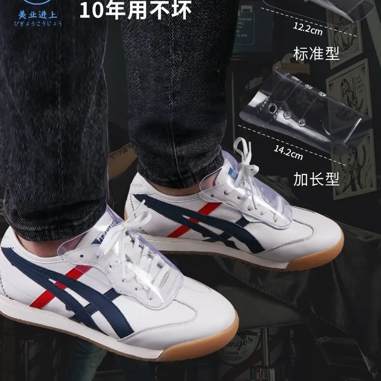 发型师防碎发渣鞋套护鞋带鞋舌款理发美发店新款透气鞋盖发廊鞋罩