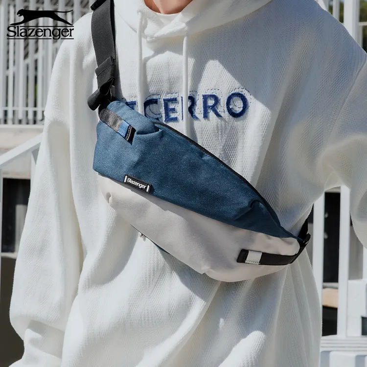 Slazenger/史莱辛格机能斜挎包男潮牌包休闲腰包男女休闲胸包户外