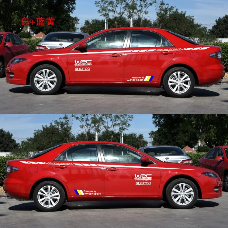 马自达6 马自达3 马自达3星骋车贴装饰贴纸个性腰线车身改装拉花