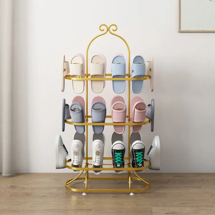 客厅晾鞋架室外阳台挂鞋简易拖鞋挂架落地式简约晾晒架晒鞋架家用