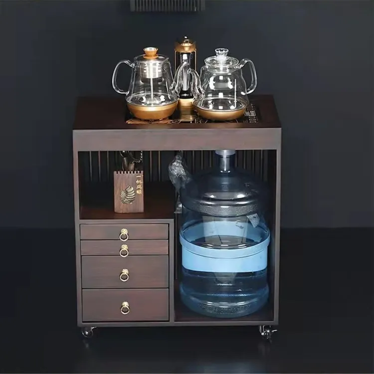家用专用柜沙发边可移动茶几简约客厅茶边柜多功能茶道用具