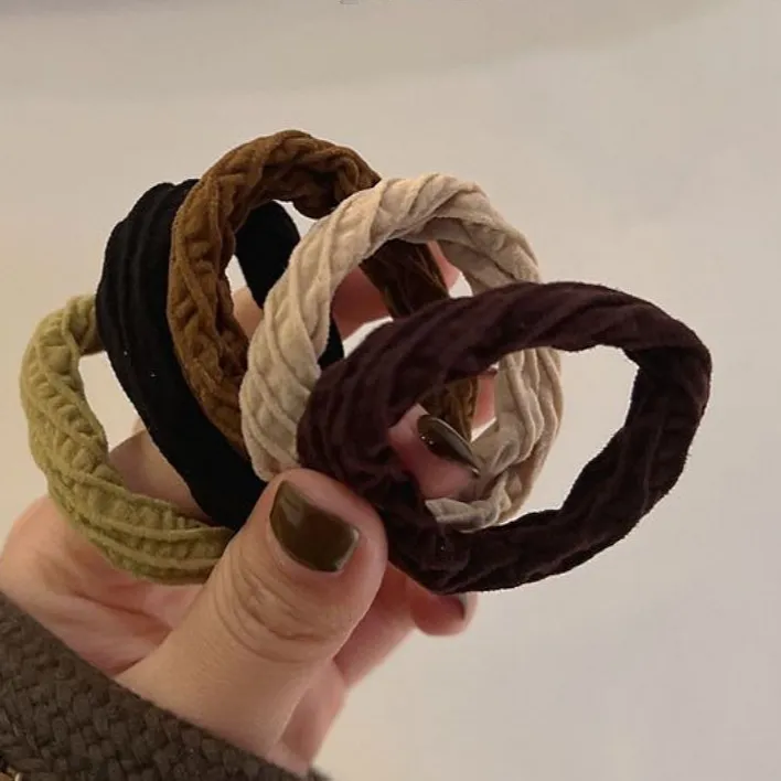 韩版基础高弹力发圈百搭头绳女扎头发绳设计耐用气质头饰