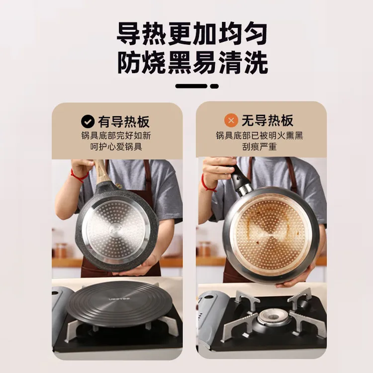 导热板燃气煤气灶防烧黑加热板解冻神器珐琅锅导热盘