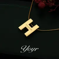 YOYR 钛钢项链 时尚轻奢百搭个性气质字母项链简约大气精致锁骨链