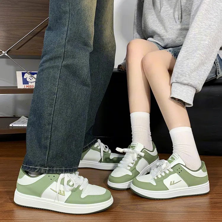 回力绿色情侣小白鞋2025新款春季爆款潮流百搭小众运动休闲板鞋潮