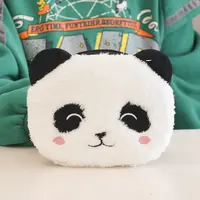 李斯丹妮同款卡通毛绒熊猫小斜挎包宝宝儿童零钱包成都基地纪念品