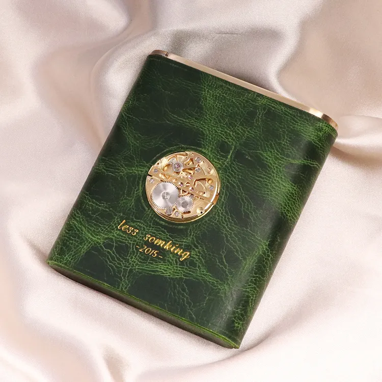 汐仕索复古烟盒创意个性便携男女士送礼物纯铜高档防压礼品时尚