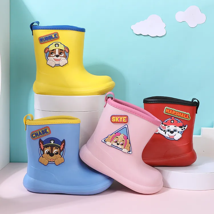 PAW PATROL/汪汪队立大功儿童雨鞋防滑雨靴男童可爱女童防水胶鞋