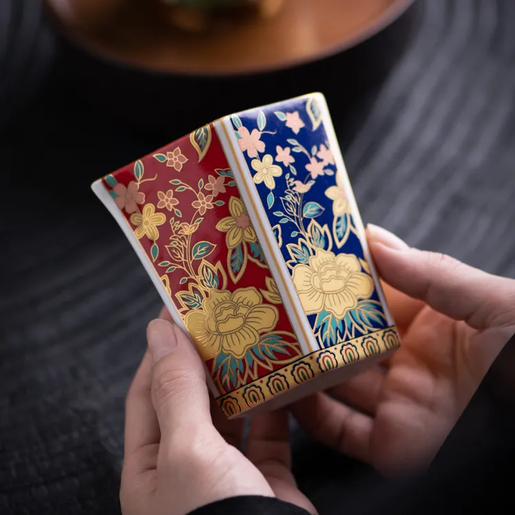 珐琅彩公道杯茶海家用中式陶瓷公杯分茶器功夫茶具单匀杯喝茶配件