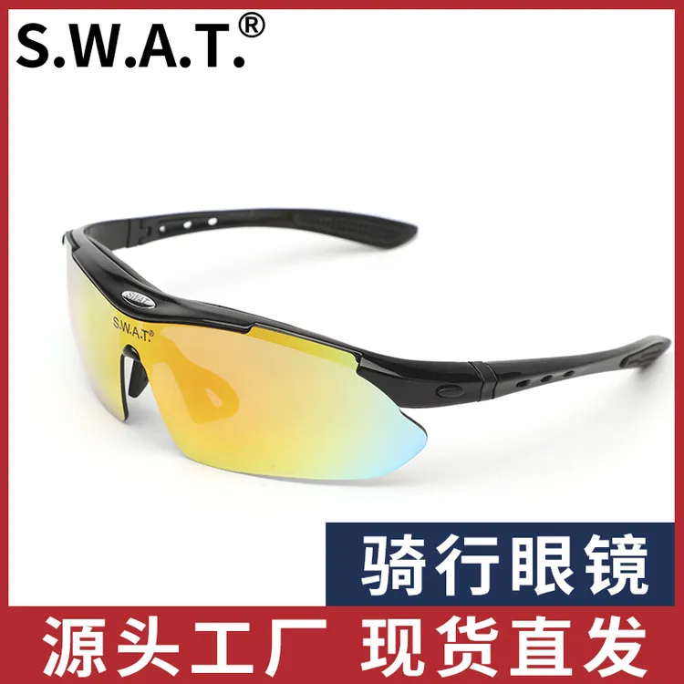 S.W.A.T.户外运动眼镜骑行眼镜护目镜偏光眼镜可换片挡风镜防冲击