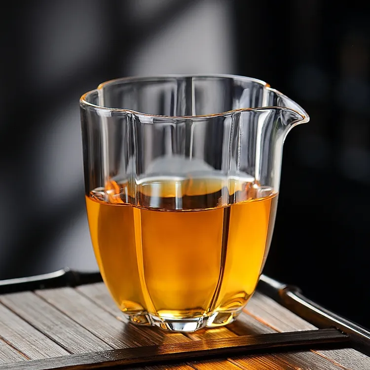 玻璃公道杯加厚耐热透明功夫茶具茶海单个公杯倒茶分茶器高档日式