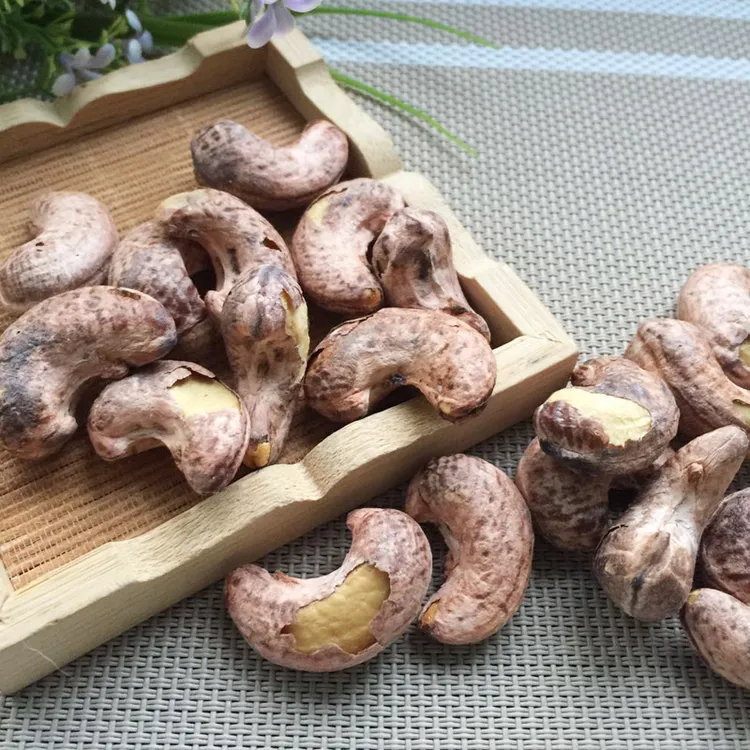 炭烧紫皮腰果大颗粒1斤/2斤原味营养优质香脆饱满酥脆原产松脆