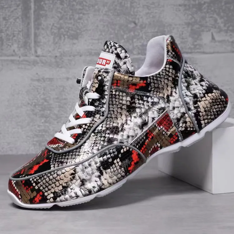 优七轻奢潮鞋蛇纹（私人高端定制款）