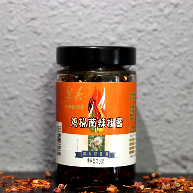 【Mary桂仙宝琴专属】尖兵食品鸡枞菌辣椒酱下饭拌面辣椒酱180g*3