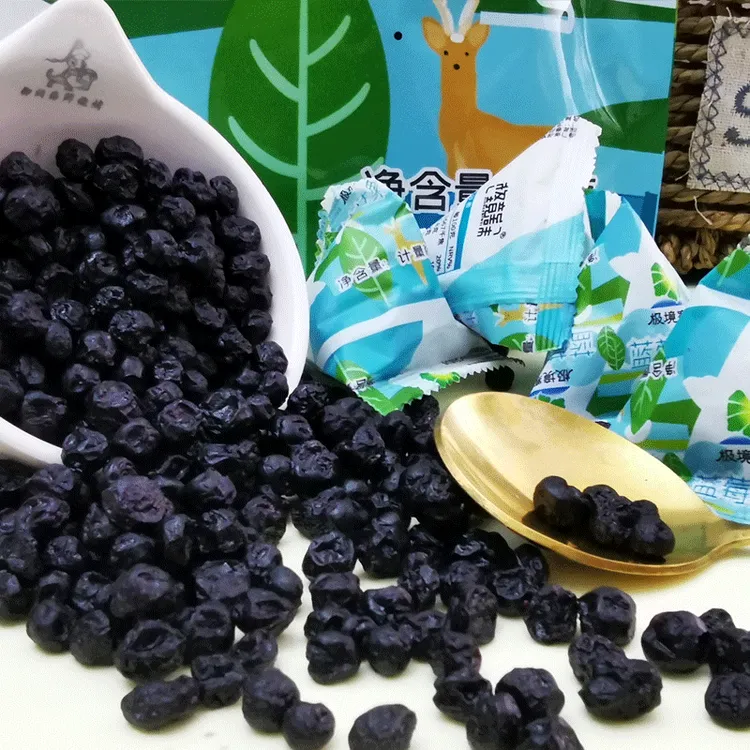 极境寒养野生蓝莓果干无添加 东北特产蓝梅果干40g*20袋休闲零食