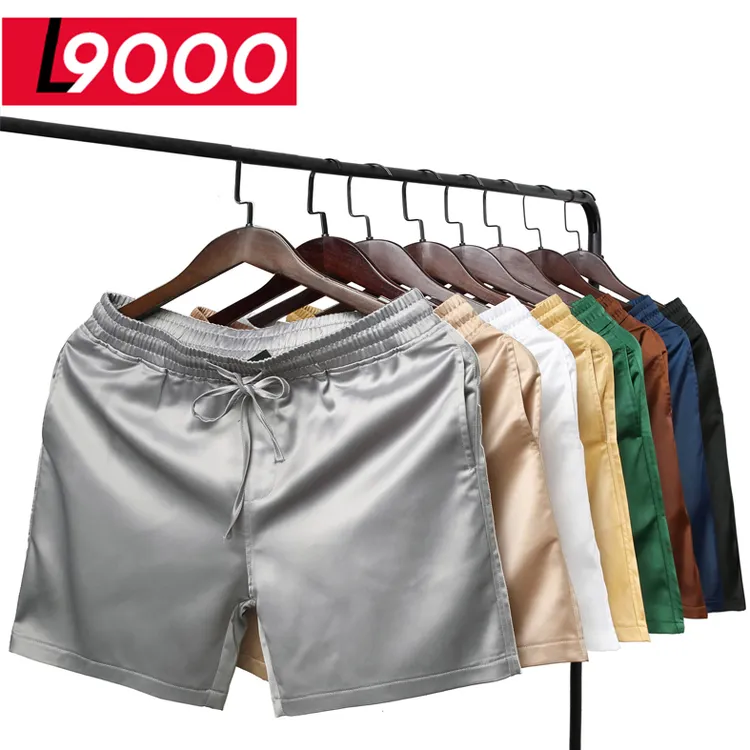 高档丝质夏季冰爽四分裤男女情侣居家休闲外穿3分4分裤三分短裤潮