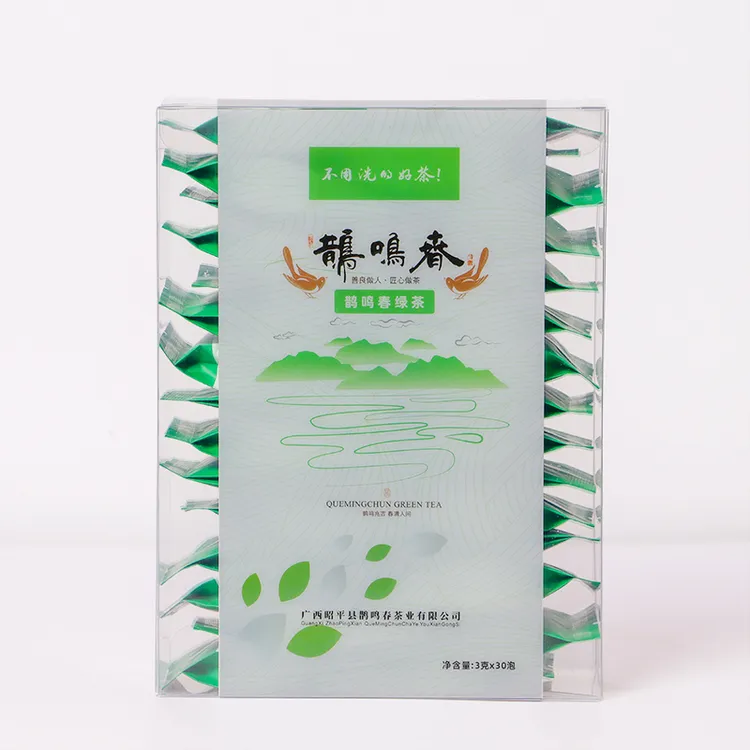 鹊鸣春【便携小泡袋】谷雨绿茶90g 茶汤青绿茶广西昭平明前春茶2024