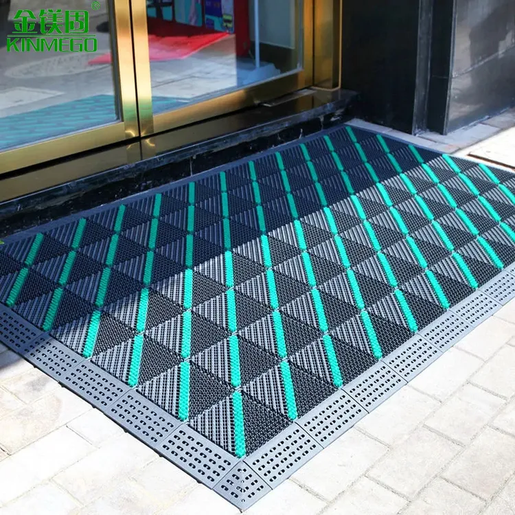 室外地垫酒店进门商用防滑垫商场门口脚垫三合一户外拼接除尘地毯