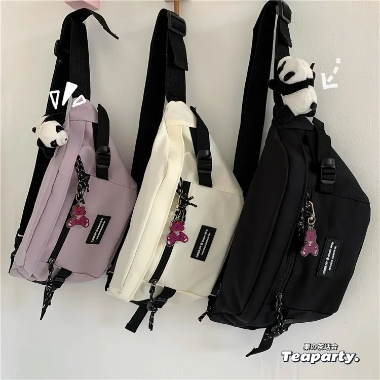 ins风胸包女夏运动小包包小众休闲腰包斜挎包百搭韩版肩包女学生