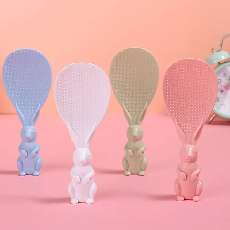 【买一送一】卡通兔子可立式不粘锅饭勺