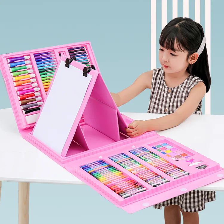 水粉固体水彩颜料画画工具绘画套装幼儿园儿童美术用品初学六一礼