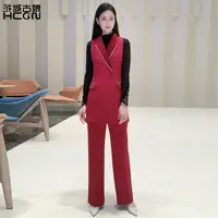 浒城古娘中式国风气质聚酯纤维雅韵马甲套装-21C18160+21C19139