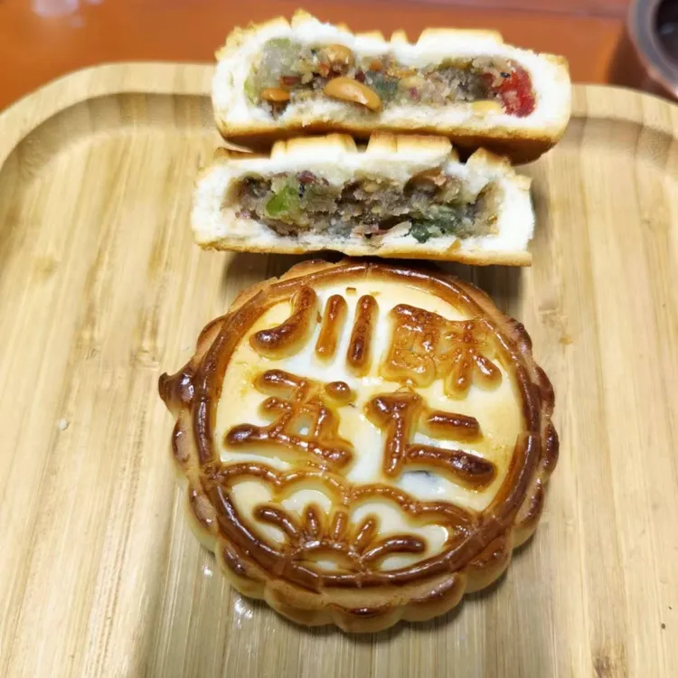老式川酥五仁月饼，80克每块