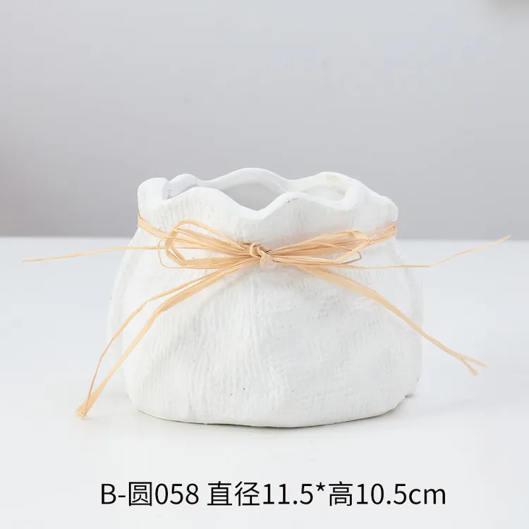 陶瓷陶土小花盆圆058（拍1发2）