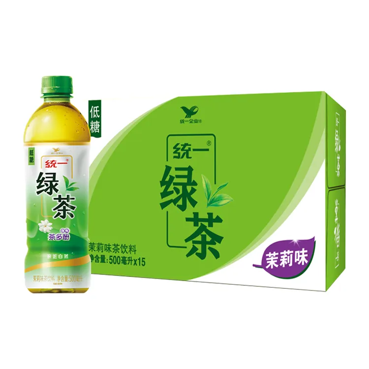 统一绿茶茉莉味瓶装茶饮料500ml*15瓶整箱新鲜