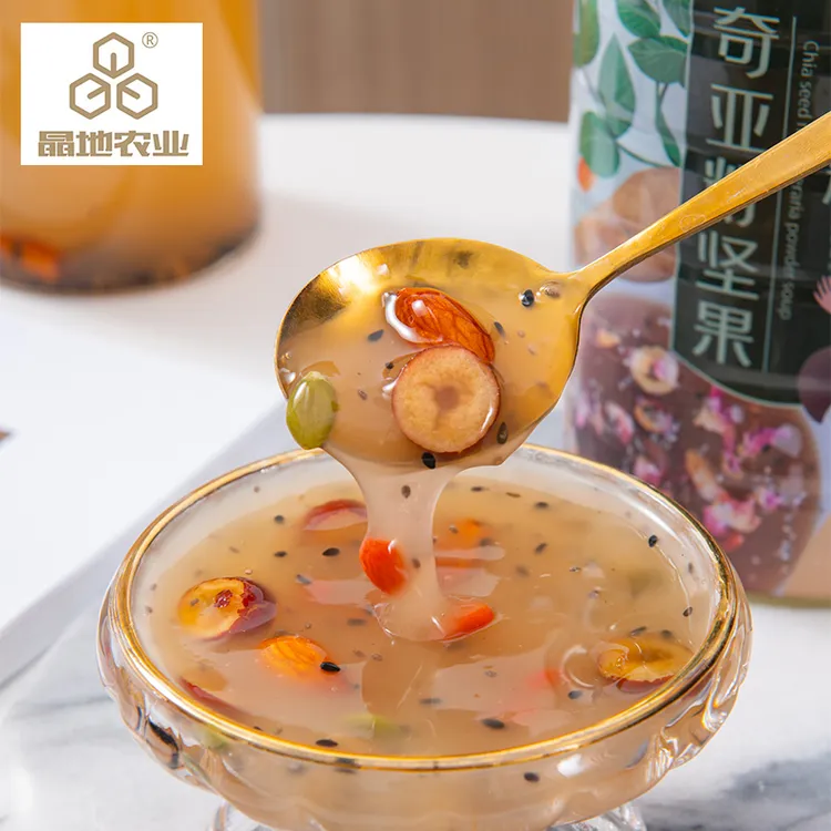 晶地葛根粉羹葛粉粥奇亚籽坚果速溶粉饱腹早餐营养代餐羹